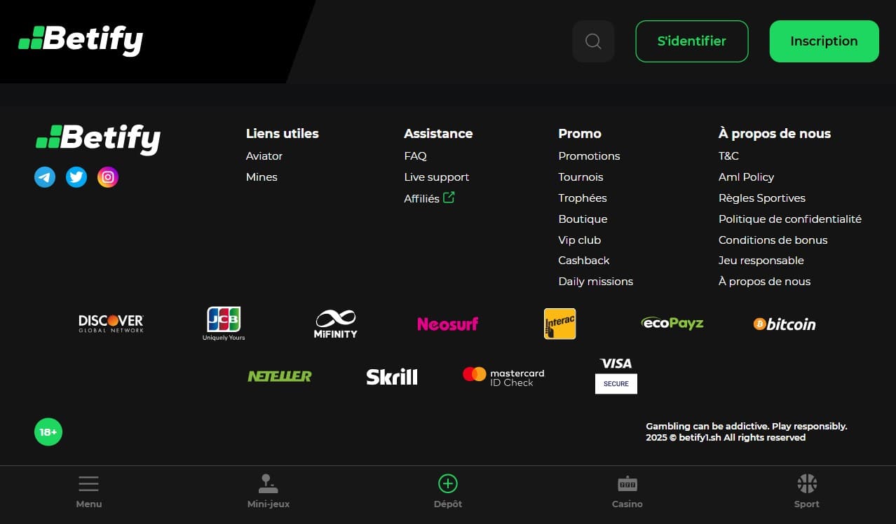 Connexion à Betify France et Combien de Temps du Retrait des Fonds dans la Catégorie Sport