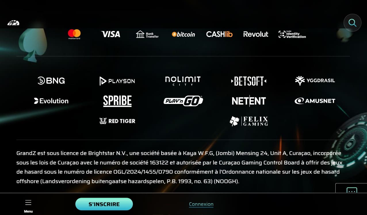 Site Officiel 2025 du GrandzCasino en ligne Fiable